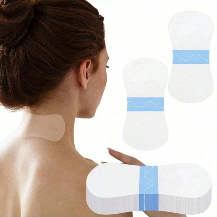 10pcs High Elasticity Invisible Neck Support Patches, Elastic Wrinkle-Reducing Patches, Suitable For Men And Women, Invisible Fine Line Fading, Suitable For Chin And Skin, Facial Tape - Multicolor - View 1
