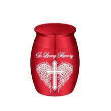 Small Keepsake Urn For Human Pet Ashes - 1.57 Inch Mini Cremation Urn In Aluminum Alloy - Memorial Ashes Holder - Multicolor - View 10