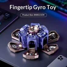1 pieza Juguete giratorio de punta de dedo mecha transformable creativo, estilo tecnológico genial, juguete de alivio de estrés competitivo, juguete mecánico transformable - Multicolor - Ver 13