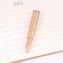 1/2/3pcs Realistic Bullet-Shaped Ballpoint Pen, Creative Bullet Head Model Fun Pen 0.7mm, Personalized Gift Stationery For Boys, Realistic Bullet Head Design, Atomic Bomb Appearance, Metal Bronze Texture, Hardcore Eye-Catching Style, Military Enthusiasts Love, Novel And Fun, Pull-Off Cap Design, Remove Bullet Head Cap To Write, Cap Protects Pen Tip, Convenient For Storage And Carrying - A - View 5