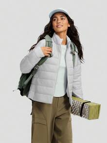 Beneunder Women's Lightweight Fleece Jacket (Mid-Warm) PF005 - Blue Smoke Grey - View 8