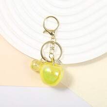 Korean Dongdaemun Colorful Resin Apple Keychain Cute Bag Pendant Fashion Versatile Keychain Wholesale - Multicolor - View 9