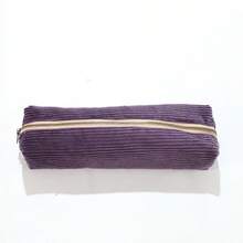 1pc Piece Corduroy Pencil Case With Multiple Colors, Optional Makeup Tools, Portable Storage Bag, Holiday Gift - Multicolor - View 11