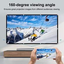 Projector Screen 60/72/84/100/120Inch, Movie Projector Screen 16:9 Foldable And Portable Anti-Crease Indoor Outdoor Projection Double Sided Video Projector Screen For Home, Party, Office, Classroom - View 5
