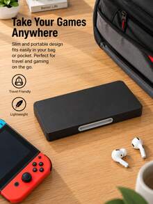 Game Card Storage Case Compatible With Nintendo Switch, 24 Game Card Slots & 24 Micro SD Card Slots, Portable Magnetic Protective Game Cartridge Organizer Travel Case - View 8