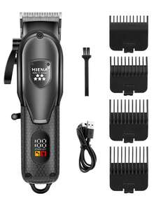 Set Alat Cukur Rambut & Pencukur Elektrik Pria HIENA, 4pcs/3pcs/2pcs/1pc (Opsional), Termasuk Alat Cukur Rambut Nirkabel Isi Ulang USB, Pemangkas Rambut, Pencukur Bolak-balik, Pisau Cukur Manual (Dengan 6 Mata Pisau yang Dapat Diganti), Baterai Lithium, Berbagai Aksesoris, Kemasan Kotak Hadiah yang Indah, Hadiah Ideal, Bodi Mini untuk Perjalanan dan Penggunaan Portabel - Hitam - View 12