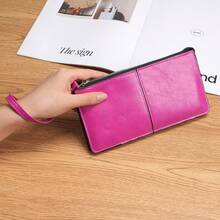 New Zipper Wallet Long Clutch Bag For Women, Multi-Card Slots, Large Capacity, Multi-Function Wristlet Bag - Multicolor - View 15