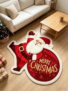 1 tấm thảm lông hình ông già Noel, thảm trang trí phòng ngủ, thảm nhỏ, thảm trang trí nhà cửa, thảm phòng khách, thảm nhỏ phòng khách, thảm phòng ngủ, trang trí nhà cửa phòng khách - Nhiều màu - Xem 1