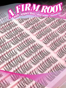 Miss Wink 180 Clusters Dense Curly Segmented Self-Adhesive False Eyelashes, Single Cluster DIY Fluffy Natural Soft 0.07mm 13mm Handmade Eyelash Extensions, Suitable For Cartoon Eyelashes And Daily Makeup - View 3