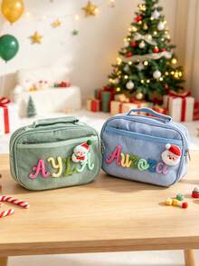1pc Personalized Lunch Bag, Customized Name, Teen Lunch Box, Teen Travel Bag, Back To School Bag, Teen Tote Bag, Student Thickened Cute Fruit Bag - Multicolor - View 4