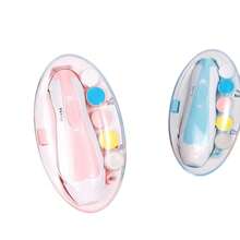 1pc Baby Electric 6-In-1 Nail File, Multifunctional Kids Nail Clipper For Anti Scratch, Includes Nail Care Tools - Blue - View 9