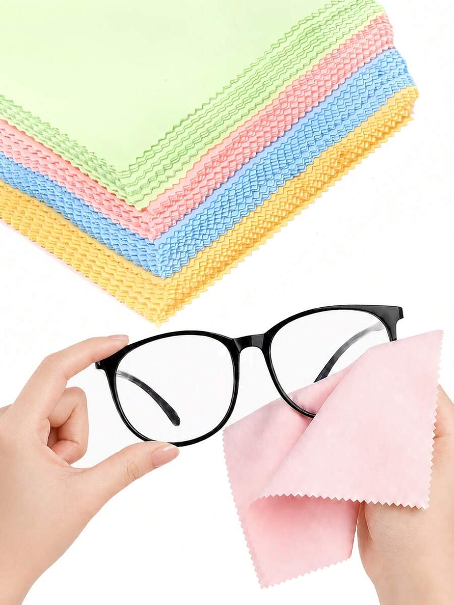 Glasses Cleaning Cloth Anti-Fog Glasses Cloth Glass Cleaning Cloth For Eyeglasses Phone Camera Lens For Back To School Office Gym Travel Essential - Multicolor - View 1
