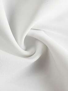 Women's White Round Neck Ruffle Sleeve Mermaid Midi Dress, Elegant For Spring/Summer Cocktail Parties And Commuting - White - View 3