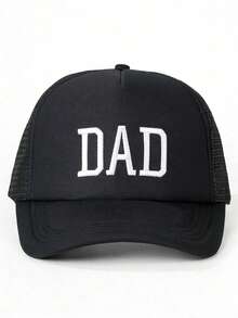 2pcs Embroidered Letter DAD And MOM Foam Breathable Baseball Caps, Trucker Hats, Ideal Gift For Parents And Family - Multicolor 1 - View 5