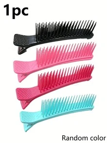 1pc Professional Hair Clip, Black Pink Blue Hair Clip, Multi-Functional Hair Comb, Hair Salon Styling Comb, Hair Dyeing And Curling Tool, Suitable For All Hair Types, Professional Salon And Home Hair Styling Accessories, Hair Styling Tool - Multicolor - View 12