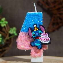 1pc Cute Cartoon Combination Birthday Candle Glitter 0-9 Number Cake Decor Plug-In, Birthday Party Anniversary Dessert Table Decoration, Suitable For Birthday Party, Halloween, Christmas, Best Gift For Fans - Multicolor - View 6