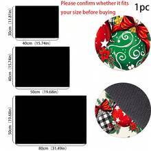 1pc Christmas Decorative Pattern Diatomaceous Earth Absorbent Mat, Kitchen Countertop Water-Absorbing Drying Pad, Coffee Machine Mat, Pour-Over Coffee Pot Mat, Dish Drainer Mat, Non-Slip Heat-Resistant Kitchen Mat, Table Mat, Breakfast Mat, Washing Machine Mat, Home Kitchen Dining Table Coffee Shop Bar Decorative Mat, Holiday Party Housewarming Gift - Multicolor - View 7