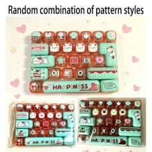 26-Key Stress Relief Keyboard Toy Keychain, Large Size Finger Press Creative Toy Keyboard Pendant - Suitable As Small Gifts For Holiday Parties, 26-Key Animal Diary Mini Keyboard Stress Relief Toy Keychain, Cute Cartoon Animal Clickable Sensory Stress Relief Toy, Portable Pressure Relief Button Toy Bag Pendant, Anxiety Relief Gift (Letter Pattern Randomly Matched/Color Difference Is Normal/Randomly Sent) - Multicolor - View 10