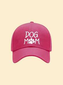 1pc "Dog Mom" Printed Baseball Cap, Classic Casual Vintage Soft Sweatband, Adjustable Size, Lightweight Multipurpose, Retro Dad Hat, Suitable For Trip - Multicolor - View 14