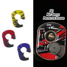 3D Motorcycle PVC Ignition Switch Key Lock Cover Motorbike Stickers Accessories - A - View 4