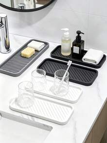 1pc Kitchen Silicone Sink Organizer Tray, Sink Box Sponge Holder, Silicone Waterproof Mat, Sink Protector, Suitable For Kitchen Sink, Washbasin, Can Be Used For Draining Sponges, Cutting Boards And Cups, Essential Kitchen Storage Item For Home - Multicolor - View 6
