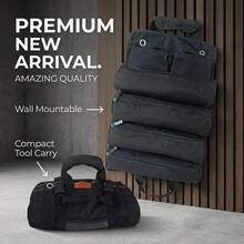 Tas Perkakas Kain Oxford Gulung dengan Dua Pegangan, Banyak Resleting, Kantong Dalam, Tempat Penyimpanan Perkakas Gantung, Jahitan yang Diperkuat, Resleting Tahan Lama, Organizer Perkakas Genggam Portabel Gulung untuk Perbaikan Mobil, Pertukangan, Kelistrikan, Penyimpanan Mobil, Tang, Kunci Pas, Obeng, Tas Perkakas Terklasifikasi - Tas peralatan genggam - View 8