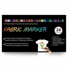 24/20/10 Color Fabric Marker Set - Fabric Decoration Set, Non-Fading And Permanent Fabric Ink - For T-Shirts, Bags, Textiles, Canvas, Shoes, Pillowcases And Other Fabric Marking - Multicolor - View 9