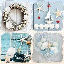 Set Of 9 Or 15 Starfish Decorations; Small Starfish And Mini Seashells Suitable For Crafting; Scallop And Clam Shells Perfect For DIY Ocean-Themed Parties, Weddings, And Gatherings. - 1 - View 3