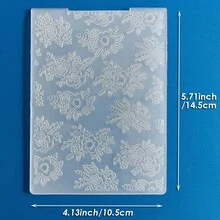 Embossing Plates For Card Making, Multi-Pattern Plastic Templates For Embossing, Featuring Bouquet, Hot Air Balloon, Eiffel Tower, Wood Grain And Leaf Patterns For Scrapbooking, Paper Craft & Album Handmade Decor - Hot Air Balloon - View 31