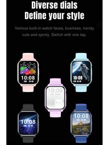 Jam Tangan Pintar Multifungsi untuk Remaja, Chip Hemat Daya Terintegrasi, Fitur Pedometer, Pengingat Minum Air, Hitung Mundur, Multi-Bahasa, Alarm Pintar, Daya Tahan Baterai Stabil, Pengoperasian Sederhana, Desain Minimalis, Cocok Sebagai Hadiah Ulang Tahun dan Liburan untuk Remaja - Warna-warni 3 - View 3