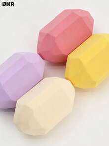 4/8/12Pcs Candy Multi Color Beauty Sponges Makeup Blender Set, Latex-Free Soft Makeup Sponges Wet & Dry Dual Use, Flawless Foundation Blending Sponge For Liquids, Creams, Powders & Concealer, Cosmetic Makeup Eggs For All Skin Types - Multicolor - View 5