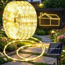 Easily Create A Festive Night Scene In Your Yard With These Solar Tube Lights. The Light Colors Are Available In Two Options: Colorful And Warm. Warm Light Is Suitable For A Cozy And Romantic Atmosphere, While Colorful Light Is Suitable For Lively Party Scenes. The Product Is Available In Two Specifications: 7 Meters With 50 Lights And 12 Meters With 100 Lights, Which Can Be Flexibly Chosen Based On The Yard Space, Tree Size, And Fence Length. - Solar Tube Light - View 6