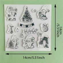 Snowflake Christmas Ornament Clear Silicone Stamp,Winter Holiday Decor Transparent Rubber Seal For Card Making Scrapbook Journal DIY Craft Stamp - SD-2 - View 31