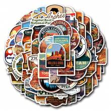 64PCS Utah Stickers Aesthetic Vinyl Stickers High Quality Stickers Decals Scrapbook,Journaling,Laptop,Bumper,Skateboard,Water Bottles,Computer,Phone Stickers Can Bring A Lot Of Fun To Your Life,The Perfect Gift For Adults - U - View 9