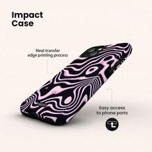VESPOP Asymmetrical Wavy Fashion Phone Case - Compatible With Iphone 18/17/16/15/14/13/12/11 Pro Max/Pro Plus/12 Mini/13 Mini, Compatible With Galaxy S26 S25 S24 S23 S22 S21 Plus Ultra, Compatible With Pixel 8 9 10 PRO - Mixed Color 1 - View 2