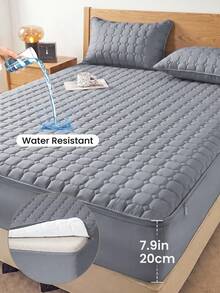 Mattress Protectors & Encasements - Sky Blue (fitted Sheet Height: 25 Cm) - View 15