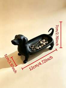 Dachshund Jewelry Storage Tray, Vanity Ring & Watch Organizer, Entryway Key Holder, Bedroom Nightstand Phone & Glasses Storage Box, Multi-Functional Personal Item Organizer, Bathroom Accessories, Squishy, Stocking Fillers, Personalized Gift, Travel Essential, Kitchen Organizer Storage, Birthday Decorations, Christmas - Multicolor - View 8
