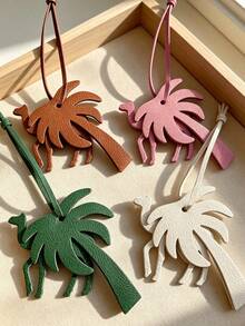 Camel And Palm Tree-Shaped Bag Charm-A Stylish Accessory For Handbags Or Luggage;A Perfect Gift For Middle Eastern National Day,Ramadan,Or Eid Al-Fitr - Multicolor - View 5