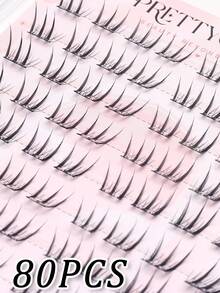 WANPIN False Eyelashes For Beginners! Glue-Free Segmented Design, No Glue Needed, No Skill Required, Instant Natural Electric Eyes - C - View 4