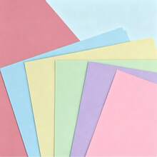 50 Lembar Karton Lembut Campuran Warna, 8,3 x 11,7 Inci, Berbagai Warna, Tebal, Untuk Hadiah Ulang Tahun, Scrapbooking, Pembuatan Kartu, Pencetakan, Proyek Sekolah, dan Kerajinan Tangan DIY - Beraneka warna - View 4