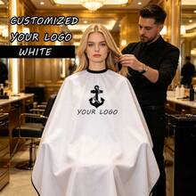 Customizable Logo And Pattern Hairdressing Cape, Customizable Hairdressing Apron, Hairdressing Cape, Multiple Colors Suitable For Hair Salons, Beauty Parlors, Spa Salons - Multicolor - View 5