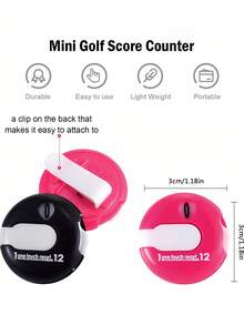 Mini Golf Score Counter With Reset Golf Stroke Counter Portable Golf Cap Clip Scorer Up To 12 Shots Score For Golf Games Easy Attach To Scorekeeper Gloves For Recreational Golfers Golf Training Aids Golf Accessories - Multicolor - View 11