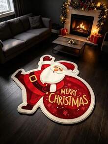 1 tấm thảm lông hình ông già Noel, thảm trang trí phòng ngủ, thảm nhỏ, thảm trang trí nhà cửa, thảm phòng khách, thảm nhỏ phòng khách, thảm phòng ngủ, trang trí nhà cửa phòng khách - Nhiều màu - Xem 2