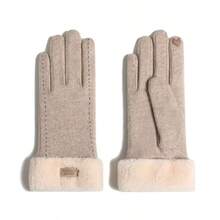 1 Pair Thickened Fleece-Lined Winter Gloves With Plush Cuffs, Warm Touchscreen Full-Finger Gloves, Soft Windproof Cycling Gloves For Women, Christmas & Birthday Gift, Suitable For Riding, Commuting & Outdoor Cold Weather - Multicolor - View 17