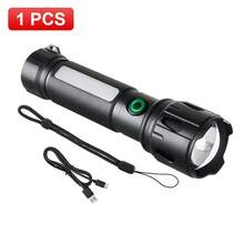 Rechargeable Portable LED Flashlight, 13 Modes, RGB Ambient Side Light With Magnetic Base, Aluminum Alloy Material, Waterproof For Hunting, Fishing, Hiking, Outdoor Emergency - Colorful Flashlight - View 13