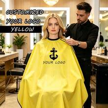 Customizable Logo And Pattern Hairdressing Cape, Customizable Hairdressing Apron, Hairdressing Cape, Multiple Colors Suitable For Hair Salons, Beauty Parlors, Spa Salons - Multicolor - View 9