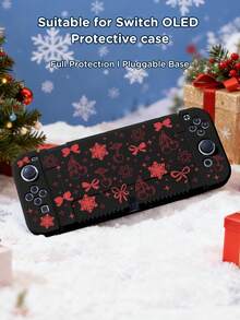 Ayotu 1pc Christmas Snowflake & Cherry & Bow Theme Protective Case, Compatible With Switch, Compatible With New Switch2(2025)/Switch NS/Switch OLED, Can Be Installed On Dock Without Removing Protective Case, Universal Game Controller Protective Cover, Switch Game Accessories, Anti-Drop, Anti-Slip, Anti-Scratch, Fashionable And Beautiful, Suitable For Christmas/Back To School/Winter/Easter/Birthday Gifts And Other Occasions. - View 16