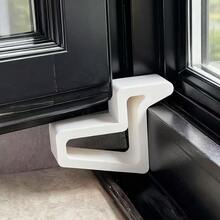 Window Sash Limit Stopper Clip, U‑Shape Plastic Track Holder, Anti‑Collision Protective Block For Aluminum Casement Ventilation Window Hardware Replacement Fitting - Door and Window Limiters - View 2
