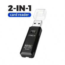 USB 2.0 2-In-1 Multi-Function Card Reader, Suitable For Digital Enthusiasts, Driver-Free Plug And Play, Compatible With TF/SD Memory Cards, Suitable For Desktop Computers And Laptops - View 10