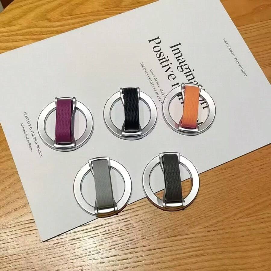 Magnetic Phone Stand Made Of Ultra-Thin, Lightweight Alloy; Supports Multi-Angle Vertical And Horizontal Viewing-A Portable, Must-Have Accessory For Desktop Live Streaming And Binge-Watching. - Multicolor - View 1
